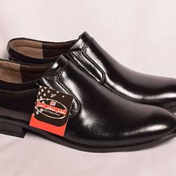 کفش چرم مردانه مشکی