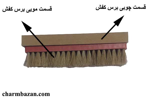 پاک کردن لکه گل از روی کفش - برس کفش