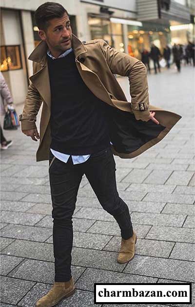 ست کردن نیم بوت چلسی مردانه _ چرمبازان _ charmbazan