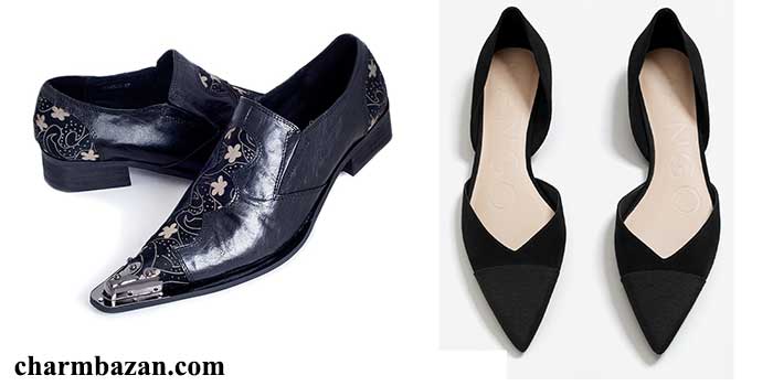 کفش های از مد افتاده _ کفش دمده _ کفش نوک تیز _ charmbazan