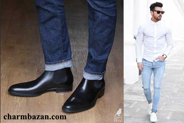 ست کفش با شلوار جین