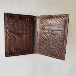 کیف پول جیبی دو لتی قهوه ای