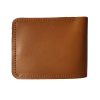 کیف پول چرم مردانه جیبی عسلی